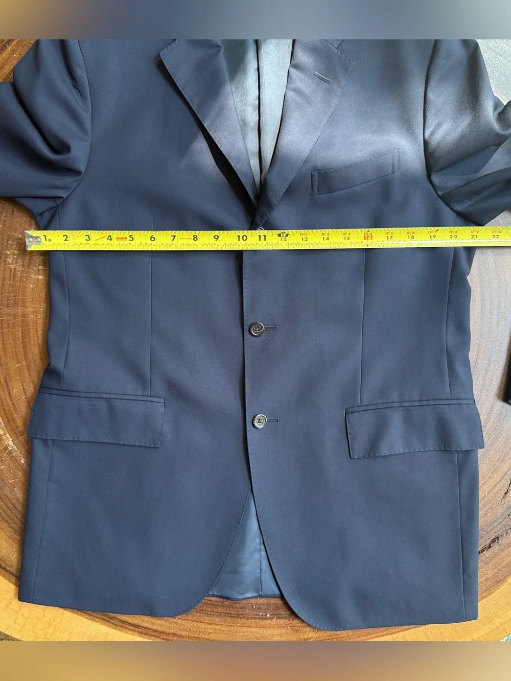Men's Navy Blue Three-Button Polo II Blue Label Blazer - Classic Tailored Fit